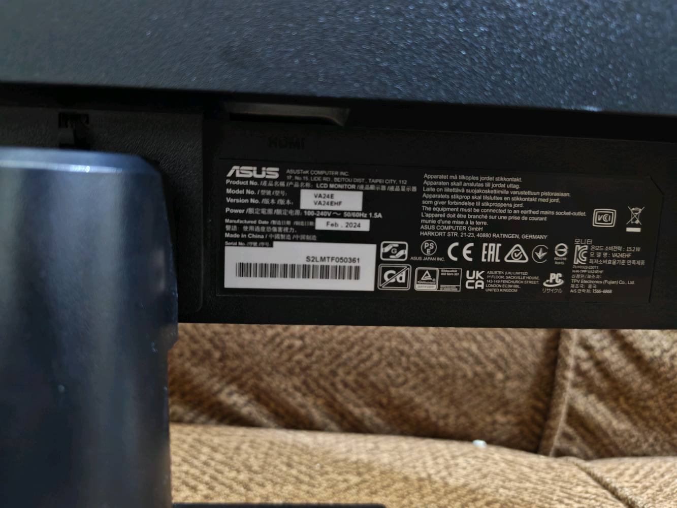 للبيع شاشة أيسوس ASUS VA24EHF مستعملة 🖥️
​✅ المواصفات: 24 بوصة | IPS | 100Hz | 1ms | Full HD 1080p.
✅ الحالة: الشاشة شغالة وممتازة، بيها خدش بسيط جداً ما يأثر نهائياً أثناء اللعب.
✅ الملحقات: واير الكهرباء فقط (بدون واير HDMI).
​📍 الموقع: بغداد - الأعظمية
💰 السعر: 80,000 دينار (وبيه مجال للطيبين).
📞 للتواصل والاستفسار:(واتساب)  ***********
لايوجد خدمة توصيل