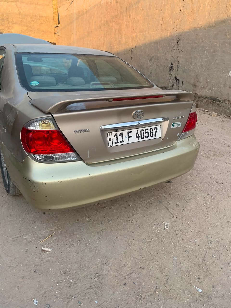 السلام عليكم
شباب كامري موديل 2005 للبيع فقط

محرك 4 سلندر 2400 وراد أمريكي حادثها جاملغ اليمنى والبنيد ليبل واحد عدا البنيد مبدل 

محرك كير كفاله تبريد شغال باتري جديد 

غرفه جديده بيها مكانات صبغ ابيعك حزام 

كشن كهرباء تحكم ستيرن شاشه  رقم بغداد بسمي شرط التحويل  سنويه 2031 هزه جديده

السعر 70 وبيها مجال للشراي مكاني بابل الحصوه 

***********
