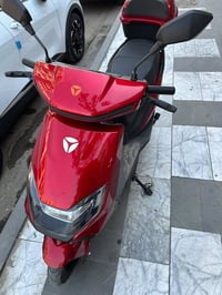 دراجه شحن استعمال يوم واحد  بطاريات 6 كبير  ملف 1200 50كيلو تمشي بل شح...