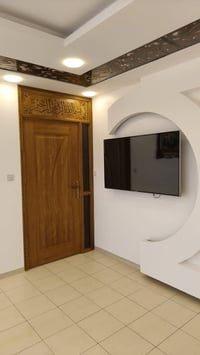 أبواب قواطع بين صالة ومطبخ أبو سجاد النجار 07712230338 نجارة عامة