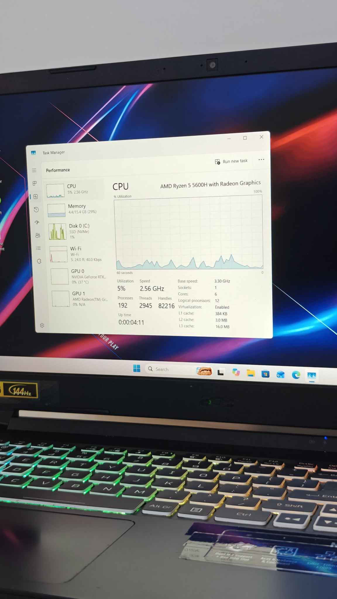 Acer Nitro 5 • RTX 3060 • 16GB رام