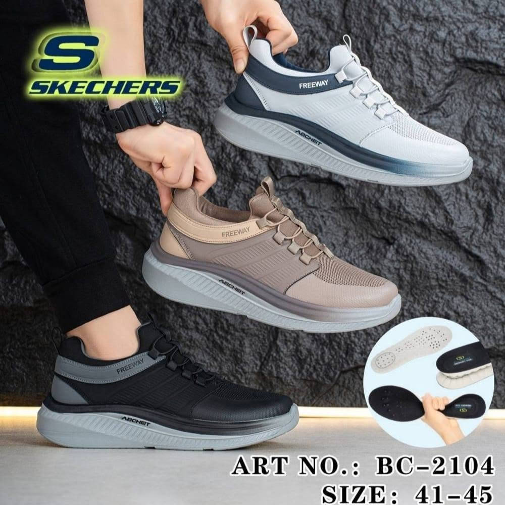 جديد من انتاج فيتنام 🇻🇳  ماركه SKECHERS 
واسط قظاء الزبيديه الفلكه مجاور مدرسه الإمام الصادق ع

نص مكتوب في الصور:
- Size:41-45
- Item N0.:BC-384
- كعب سكجر خفيف
- KZ شركة شرق اليقين سكجر ماستر كوالتي عالي
- KZ شركة شرق اليقين
- S SKECHERS ART NO.: BC-2104 SIZE: 41-45