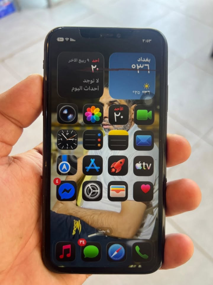 ‏iPhone 11 نظيف كامل ملحقات ويا كرتونة بدل بطارية السعر 225 تواصل خاص
***********
