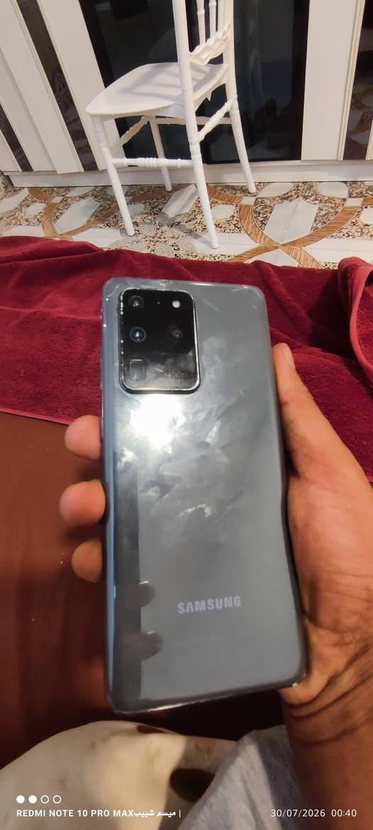 جهاز
كلكسي اس 20 الترا فايف جي
Galaxy S20 Ultra 5G
الجهاز بس كامرته بيها خلل بلسناب تصور طبيعي
بس بل اساسيه ماتستغل
وبي فطور بلضهر 
رايده ب200 وبي مجال للشراي
رقمي ماعندي نت 
***********
