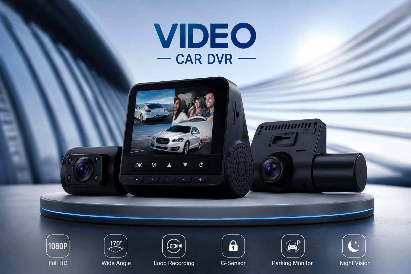 كاميرا سيارة DVR ثلاثية العدسات Full HD 1080P
السعر 30 الف شامل التوصيل للحجز ***********

راقب الطريق من أكثر من زاوية مع كاميرا السيارة DVR المزودة بعدسات أمامية وداخلية وخلفية، مناسبة لتسجيل الرحلات والتنقل اليومي بجودة HD.

• تصوير Full HD 1080P مع دعم تسجيل HD

• عدسة واسعة بزاوية 170° لتغطية أكبر للطريق

• تدعم الرؤية الليلية (Night Vision)

• خاصية G-Sensor لحفظ التسجيلات أثناء الطوارئ

• تسجيل حلقي مستمر (Cyclic / Loop Recording)

• تدعم كشف الحركة (Motion Detection)

• شاشة TFT بقياس 2.0 IPS

• تدعم كارت ذاكرة TF حتى 32GB

• نوع المنتج: Video Car DVR / Driving Recorder
• الموديل: M20 / M80 Driving Recorder
• دقة الفيديو: HD / FHD 1080P
• تنسيق الفيديو: AVI / MOV
• تنسيق الصور: JPG / JPEG
• دقة الكاميرا: 5MP
• زاوية العدسة: 170° واسعة
• الشاشة: 2.0 IPS / 2.4 Inch Color Display
• الميكروفون: مدعوم
• الصوت: Built-in Stereo
• التردد: 50Hz / 60Hz
• منفذ الطاقة: USB 5V 1.5A
• البطارية: Built-in 180mAh / Battery 3.7V
• استهلاك الطاقة: USB 5V ≤ 2.5W
• الذاكرة: TF Card حتى 32GB
• اللغات المدعومة: العربية + عدة لغات أخرى
• حرارة التشغيل: من -20° إلى +60°

محتويات العلبة
• كاميرا سيارة DVR
• دليل الاستخدام
• كيبل USB
• قاعدة/ملحقات التثبيت
