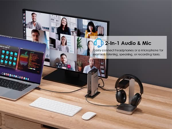للبيع📢: أقوى قاعدة إرساء شاشات (Docking Station) من شركة WAVLINK العالمية

✨ الموديل الاحترافي: Wavlink USB-C 10G Triple 4K Display (WL-UG63PD13 Pro)

✅دعم 3 شاشات: تكدر تربط حتى 3 شاشات بدقة 4K بوقت واحد (تحتوي على منافذ HDMI و DisplayPort).

✅شحن سريع خارق: تدعم خاصية الـ PD بقوة 100 واط، يعني تشحن اللاب توب مالتك مباشرة من القاعدة بدون الحاجه لشاحن إضافي.

✅نقل بيانات صاروخي: سرعة نقل تصل إلى 10Gbps عبر منافذ USB-C و USB-A الحديثة.

✅إنترنت فائق السرعة: منفذ إيثرنت جيجابت (Gigabit Ethernet) لاتصال إنترنت مستقر وسريع جداً.

✅توافق كامل: يدعم جميع أجهزة الويندوز والـ Mac (بما فيها معالجات M1, M2, M3 المتطورة بفضل تقنية DisplayLink المدمجة).

✅ قارئ بطاقات SD و microSD

✅ مقبس صوت/مايك 4 أقطاب (TRRS)

🚚التوصيل متوفر لجميع محافظات العراق🇮🇶
📥للطلب او الاستفسار يرجى مراسلة الصفحة خاص او على الواتساب/ ‭***********‬

#WAVLINK #WL_UG69PD13Pro #15in1Dock #DockingStation #DisplayLinkDock #Triple4K
العراق #بغداد #أربيل #البصرة #الموصل #السوق_العراقي

نص مكتوب في الصور:
- WAVLINK
- Triple 4K@60Hz Boost Productivity
- HDMI (Alt. Mode) requires your laptop's type-C port to support video output.
- 4K ULTRA HD
- S.GT 9912
- B
- C
- A
- D
- DISPLAY1(HDMI/DP)
- DISPLAY2(HDMI/DP)
- HDMI(Alt. Mode)
- DP1.4
- 4K@60Hz
- DP1.2
- 4K@30Hz
- Transfer Files in Seconds
- Utilize 5 USB-A/C ports for lightning-fast file transfers, enabling swift and efficient data transmission within seconds.
- Photography SD/TF Readers Capture your moments and transfer them swiftly with 104MB/s. Seamlessly edit and store your memories for a lifetime.
- 1000Mbps RJ45 Gigabit Ethernet Supports 1000/100/10Mbps speeds for seamless connectivity to enjoy stable and fast wired networks.
- 2-In-1 Audio & Mic Easily connect headphones or a microphone for seamless listening, speaking, or recording tasks.