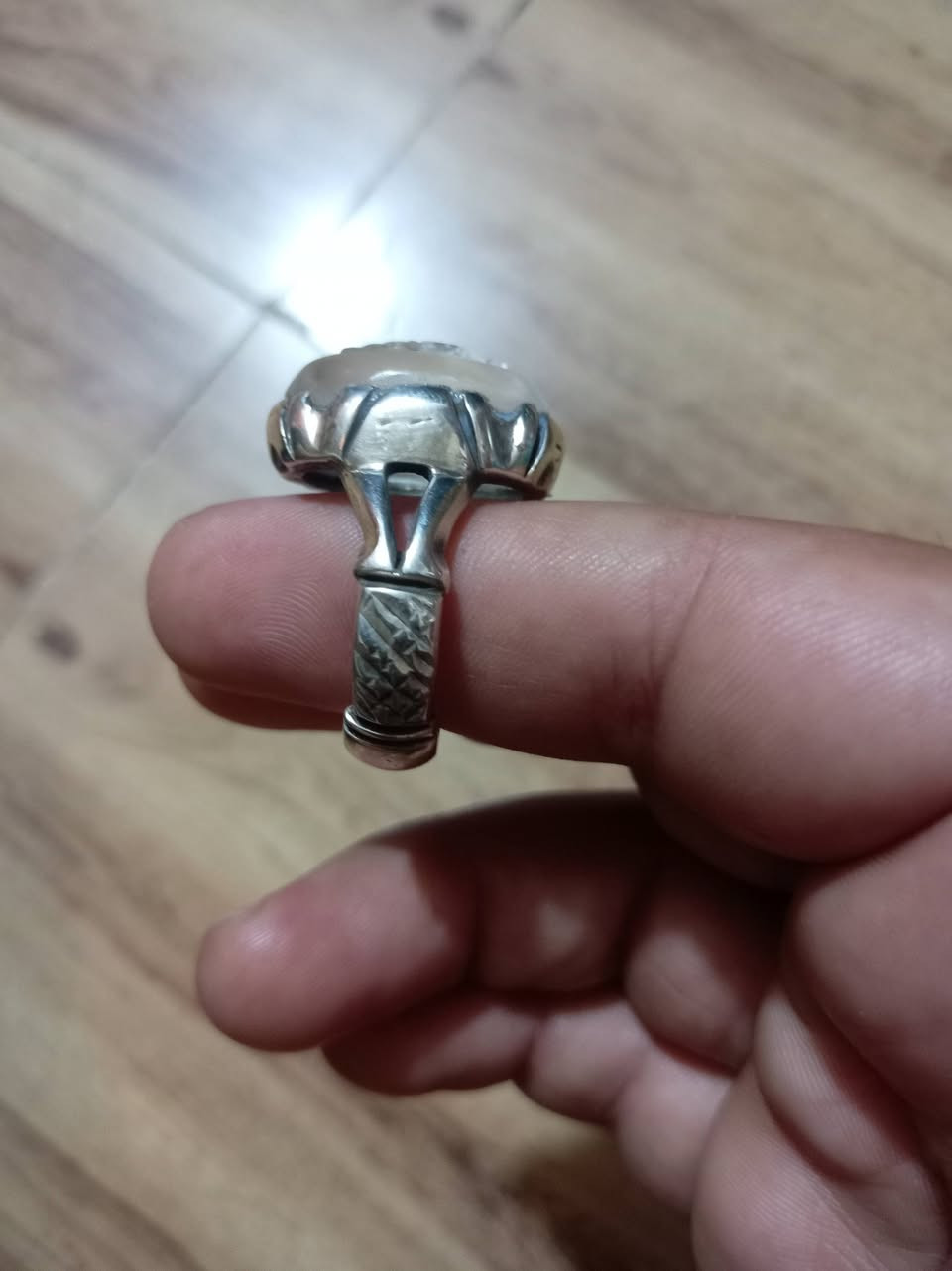 يا الله در قديم منقوش  القياس 24 25 بصياغه يدويه ثقيله ***********
