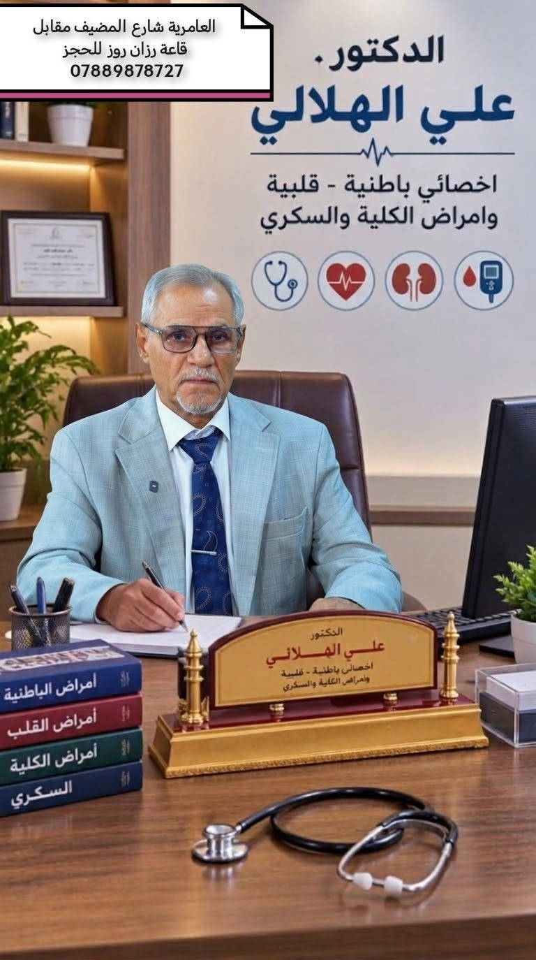 علي الهلالي • دكتور اخصائي • ميديكال العامرية