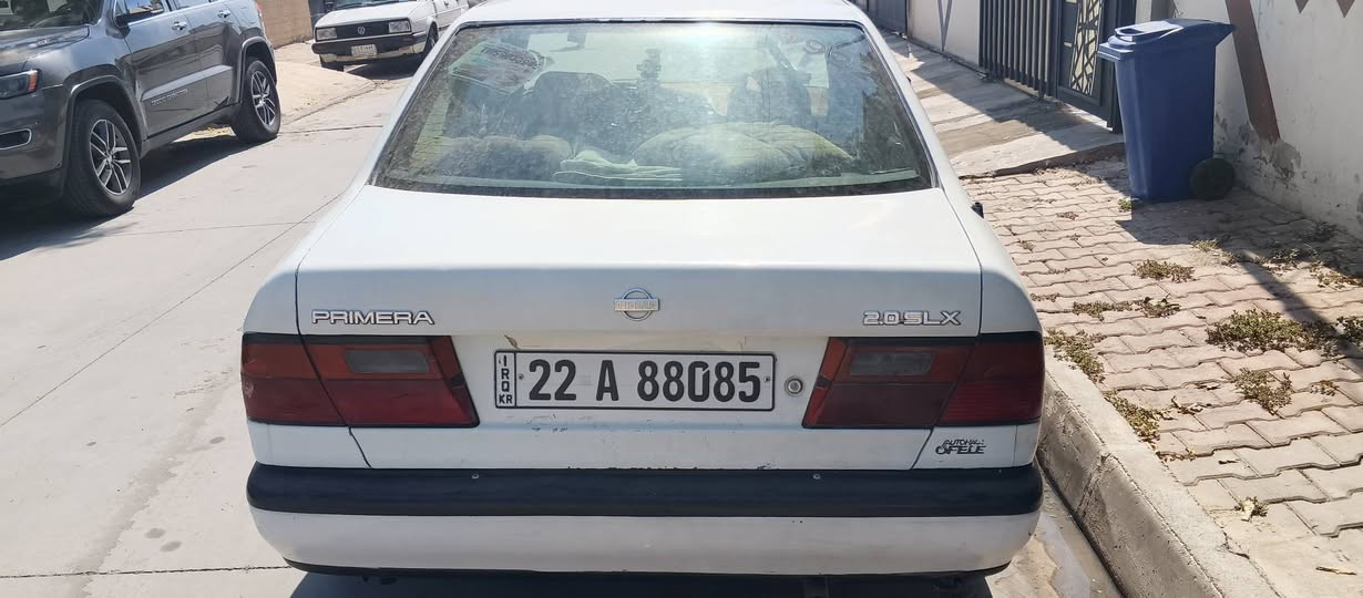 نيسان بريمرا للبيع رقم أربيل سنوية جديد  بطاقة بنزين موجود سعر ٣٤ وفيها مجال عنوان كركوك  رقم 
***********

