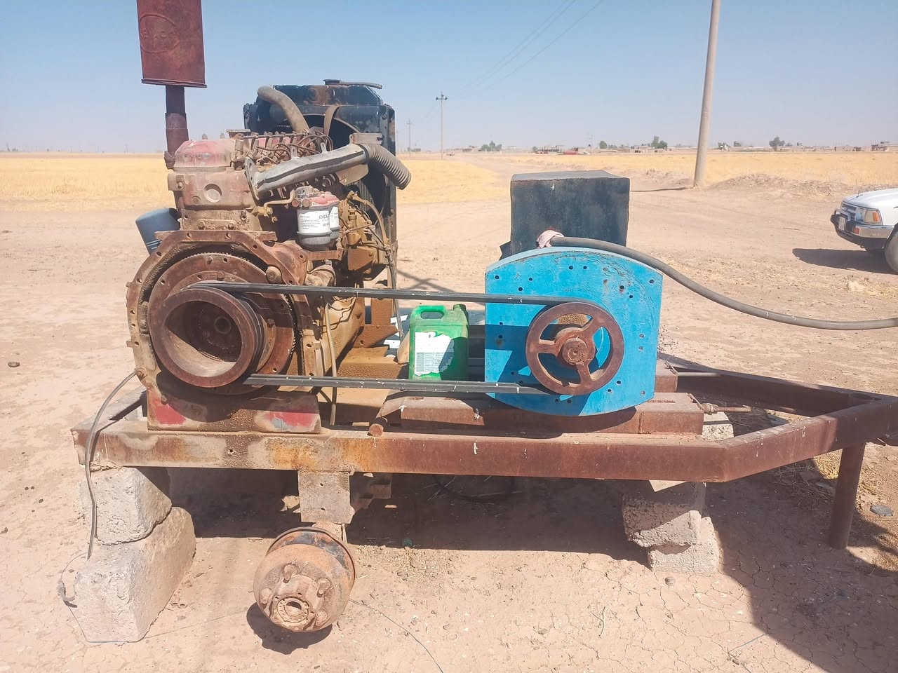 محرك فيأت 6بساتم مع رأس توليد حجم 50 KV شغال 
موجود بالقراج قرية بنديان غربي السعر 20 ورقه بي شوي مجال 
الشراي فقط يتصل على الرقم ***********
