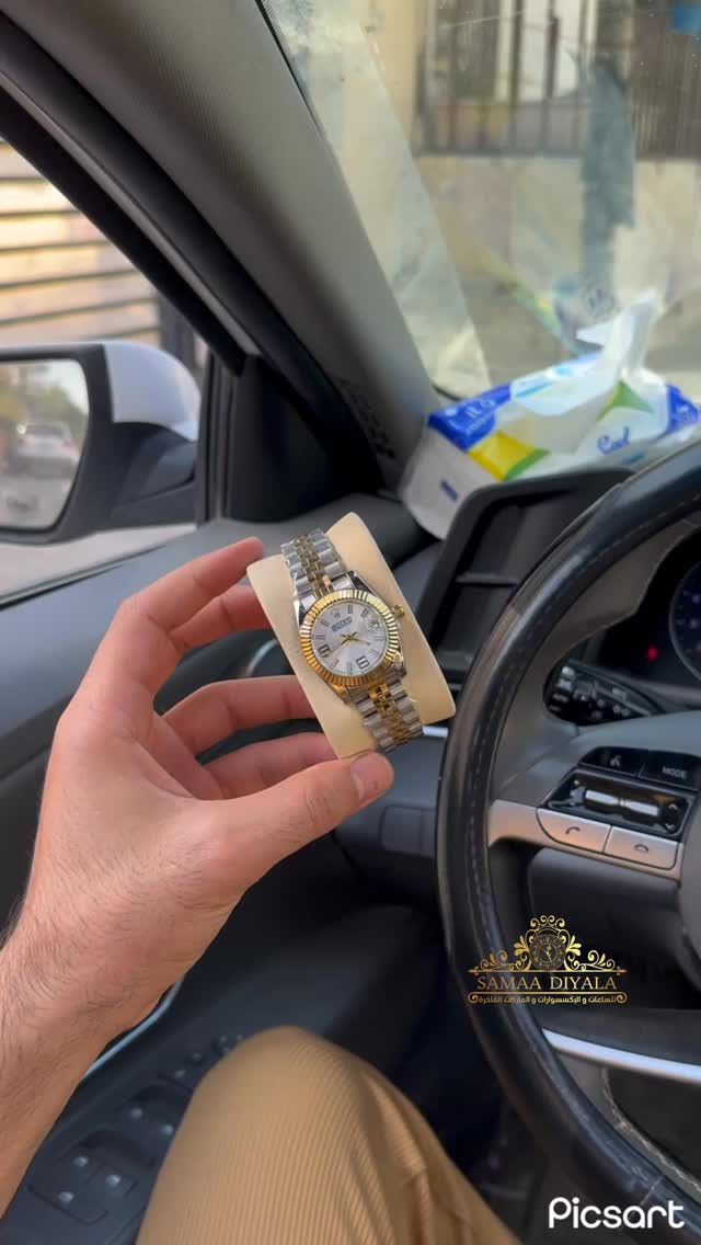 تميزو معنا …
نسائي 
كوالتي عالي 
مكينه اصلي 
ضد الماء 
طلاء ثابت 
تاريخ شغال 
قفل كبس 
جام ضد الخدش 
توصيل داخل بعقوبة مجاني 
يوجد توصيل لجميع المحافظات

نص مكتوب في الصور:
- SAMAA DIYALA
- للساعات والاكسسوارات و الماركات الفاخرة
- Picsart