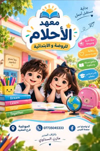 معهد الأحلام • روضة وابتدائية • المهناوية المعيبد