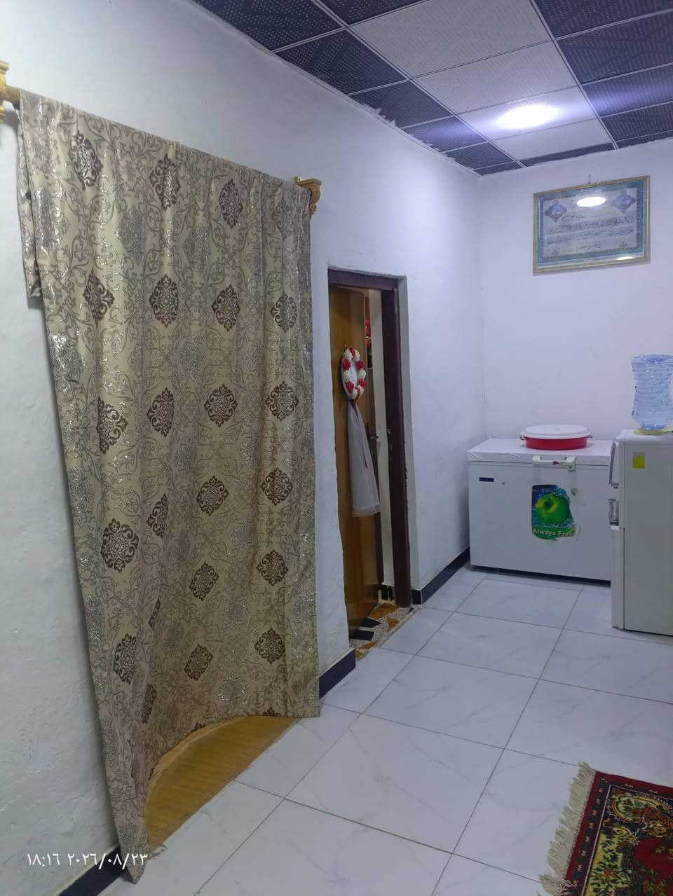 بيت طابو صرف للبيع
مساحة 200 متر
حي العسكري شارع الترابي بالقرب من مدرسة النور الاهلية
غرفتين ومطبخ وصاله وديوانية وصحيات داخلية وخارجية.
للتواصل والاستفسار مراسلة الصفحة
او واتساب ***********

نص مكتوب في الصور:
- ٠٩:١٧ ٢٠٢٦/٠٨/٢٠
- ١٢:٤٢ ٢٠٢٦/٠٨/٢١
- 18:16 2026/08/23
- ١٨:١٦ ٢٠٢٦/٠٨/٢٣