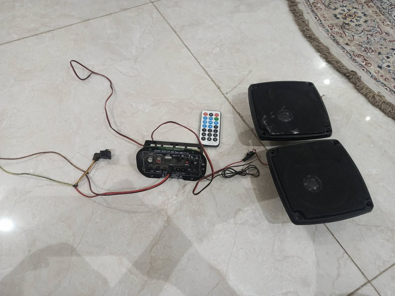 انبثري+مضخمات 2 مع قاعة تحكم صوت 
سعر 15 قفل
