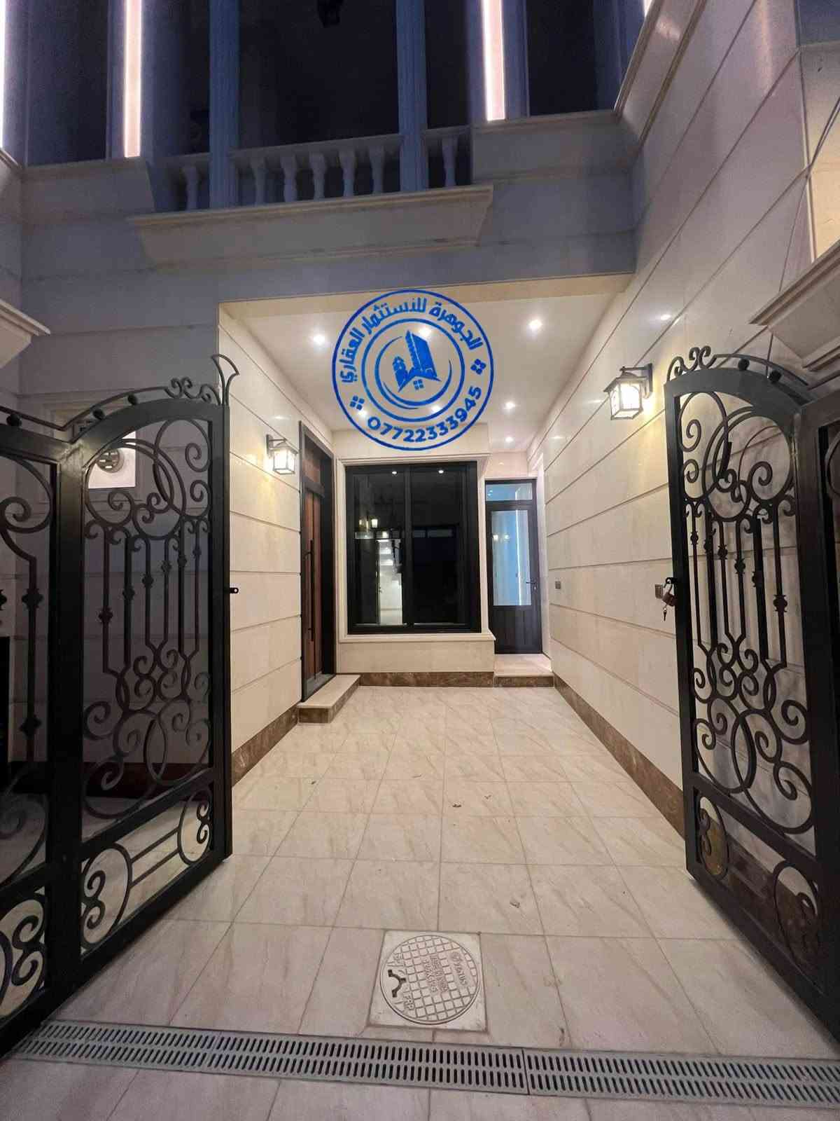 للبيع دار سكن زيرو حديث درجة اولى 🏦
المساحة 150م 📏 واجهة 5 * نزال 30
📍 زيونة محلة 710
يحتوي على 4 غرف نوم واستقبال وحولي ومطبخ وخدمات

لمزيد من الاستفسارات الاتصال على الرقم الآتي:
☎️ *********** / شركة الجوهرة 💎
او زيارة موقع الشركة الكائن في:
📍 زيونة - محلة 710 - شارع القاعة الملكية - مقابل جسر الأمانة

🔍الشركة مجازة رسمياً من غرفة تجارة بغداد - إستثمر بأمان 🔎
🫆 نعمل بالنظام الإلكتروني الجديد (منصة عقاري) 🫆
📝 نستقبل كافة طلباتكم وعروضكم وعلى مدار الساعة ⏱️
"اتصل بالجوهرة والي تريده تبشره"💎

نص مكتوب في الصور:
- الجوهرة للاستثمار العقاري ***********