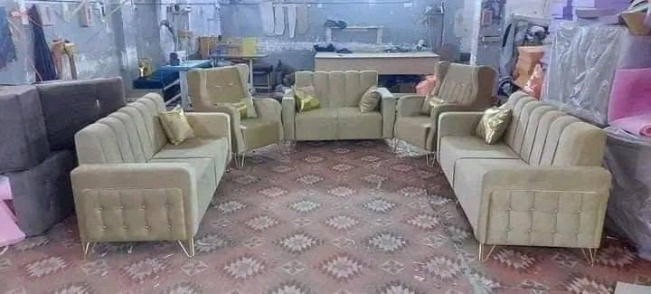 عرض خاص  خلال اسبوع فقط 

سعر 385فقط 
قماش قديفه رجل عظم عاج ويا 4كوشات فقط 
❌❌❌❌❌❌❌❌❌

أنتبااااه إلى لأسعار 
ال١٠ مقعد   385
ال٩مقعد  360
ال٨ مقعد   325
ال٧مقعد  295
ال٦مقعد  260
ال٥مقعد  225

توصيل داخل بغداد مجانا  اطراف15
صنع عراقي  
أحدث التصاميم الفنية 
🖍الشغل حسب طلبكم من ناحية اختياركم الالوان وعدد المقاعد 
⭕️مواصفات العمل 
♦️اسفنج. مميز 
⭕️ الخشب مقعد مضغوط
رجل عظم عاج  

⭕️القماش 
 قديفه 

❇️قياسات القنفات ❇️

العرض 75
190سم  القنفه الكبيرة ام ثلاث مقاعد 
150 سم القنفه الوسط ام مقعدين 
75 سم  الكرسي. 
🌹🌹🌹🌹
جميع الالوان متوفره
توصيل داخل بغداد مجاني أطراف 15

التوصيل  سريع 
للحجز ارسل
 الصورة 
والاسم 
ورقمين موبايل 
والعنوان
على الخاص

الحجز استفسار وتساب ***********
