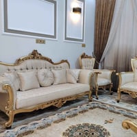 تخم زان ملكي تركي 12 مقاعد 2 قنفات ثلاثيه + 6 كراسي اخو الجديد العنوان...