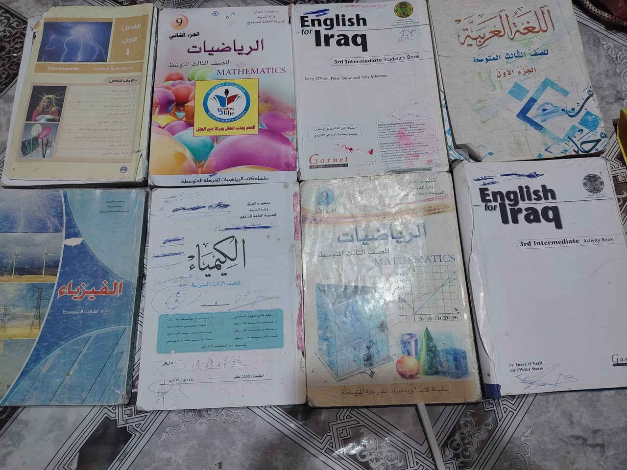 كتب ثالث متوسط • ملازم ثالث متوسط • نضيفات