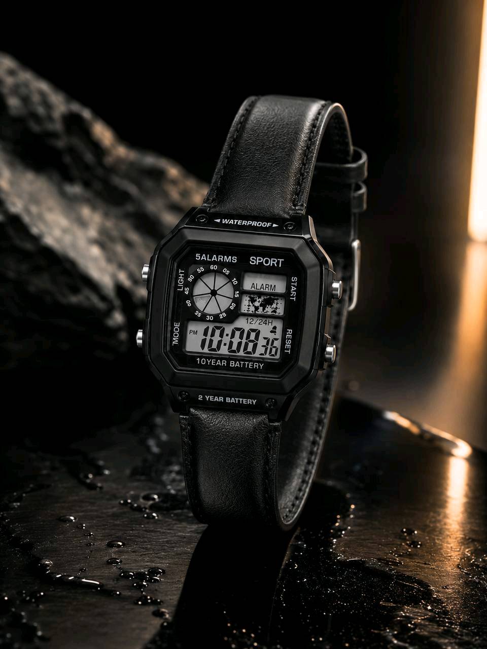 موديل جديد 🕰️

رجالي سبورت SPORT الكتروني ⌚
سير جلد مخيط 🧵
مقاوم للماء 💧
انارة ليلية 🔦
منبه ⏰
تاريخ يوم + شهر 📅
ظهر براغي 🔩

الوزن 33 غرام ⚖️
القطر 39 ملم 📏
السمك 13.50 ملم

سعر القطعة 2500 الف 💰
سعر الدرزن 30.000 الف