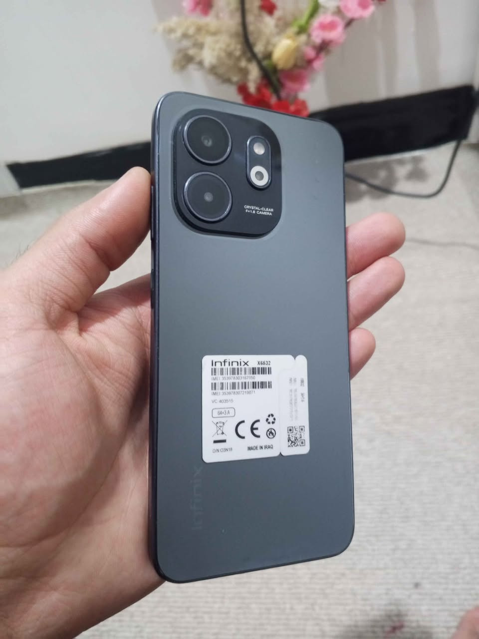 موبايل infinix smart 8 كامل اشياي لگة لة
شاشە: 6.6 ئینچ HD+ بە خێرایی 90Hz ( زۆر ڕوان و باشە بۆ سەیری ڤیدیۆ)
باتری: 5000 مێگا ئەمپێر (شەحن زۆر باش دەگرێت)
کامێرا: پشتەوە 13 مێگاپێکسیڵ + کامێرای پێشەوە 8 مێگاپێکسیڵ لەگەڵ فلاش
دەرچەی شەحن: Type-C
سیمکارت: شوێنی دوو سیمکارت + شوێنی میمۆری سەربەخۆ
سیستەم: ئاندرۆید 13، زۆر ئاسان و خێرایە
باری مۆبایلەکە:
بێ هەموو کێشەیەکی تەکنیکی وةك نوئ
📍 شوێن: هەولێر*********** سعر 95 هزار أربيل, العراق

