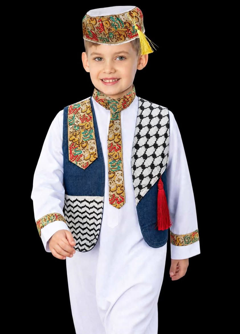 تجهيز الروضات والمدارس
حسب الطلب 
#النازك_سيت_اطفال 
دشداشة ويلك وعركجين 
قماش زبدة يابانية 
جملة مفرد 
للطلب ***********
#شركة_النازك_للقماصل_الجلدية 
#النجف_الأشرف_المدينة_المائية 
#سبري_النازك

نص مكتوب في الصور:
- دشداشة عربية مع يلك
- بأناقة التراث ... لجيل المستقبل
