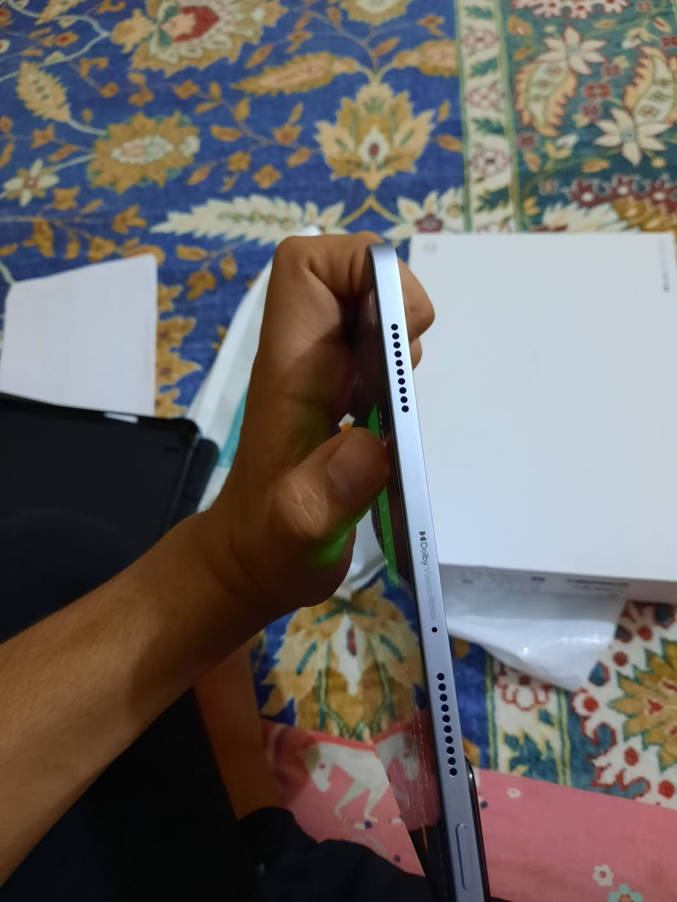 ايباد شاومي باد7

كامل ملحقات غني عن التعريف 

جهاز جديد فقط مفتوح من كرتون

ذاكره256.رام8.

شاشه144 هيرتز

كامل ملحقات معه ضمان 12 شهر كامله

+++  لاصق وكفر ويا  جديد شخط ما بي نضافه100/100
دورات الشحن0.بطاريه100

سعره 470الف قفل

كربلاء المقدسة 

*********** وتساب او اتصال

نص مكتوب في الصور:
- Ali
- بلوتوث
- إيقاف
- الربط بين الأجهزة
- مزيد من خيارات الاتصال
- Xiaomi HyperAI
- شاشة القفل
- الإشعارات وشريط الحالة
- الشاشة الرئيسية
- الشاشة والسطوع
- الصوت
- القلم ولوحة المفاتيح
- التخصيص
- بيانات الوجه وقفل
- الشاشة
- حماية الخصوصية
- التطبيقات
- البطارية
- الرفاهية الرقمية وأدوات
- الرقابة الأبوية
- حساب Mi
- حماية البطارية
- معلومات البطارية
- صحة البطارية
- ١٠٠%
- الدورات
- بيانات التصنيع
- مارس ٢٠٠٦
- أول استخدام:
- سبتمبر ٢٠٠٦
- حماية شحن البطارية
- شحن كامل
- لتمديد عمر البطارية، سيتوقف الجهاز
- عن الشحن عندما يصل مستوى البطارية
- إلى 80% وسيقوم بالشحن الكامل فقط
- عند الجدول الزمني
- الشحن الذكي
- لإطالة عمر البطارية، سيتعلم النظام
- كيفية شحن جهازك ويتوقف عن الشحن
- عندما تصل نسبة البطارية إلى 80% في
- الحالات المناسبة.