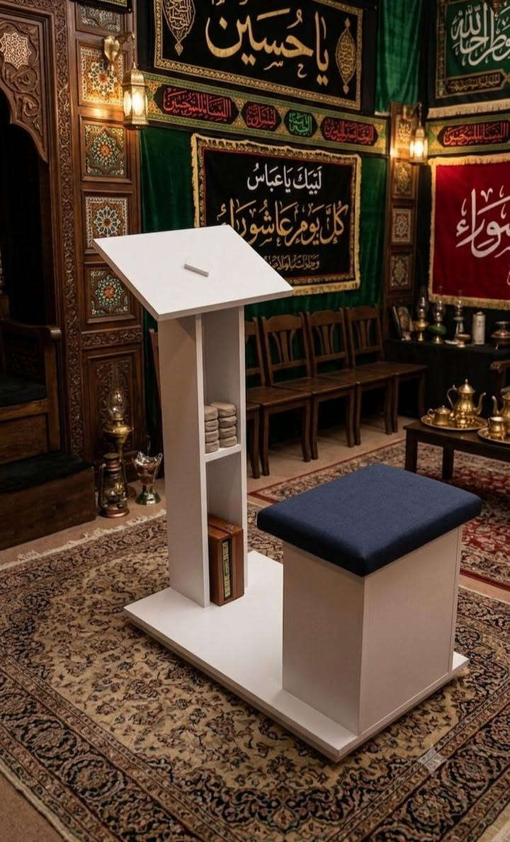 كرسي صلاة السعر 28 الف بدون تجوه واذا ابو التجوه 32الف الابيض  والتوصيل داخل كربلاء مجانا
مصنوع من خشب ،،اج دي اف والام دي اف ،، High Gloss
يوصلكم مشدود وكامل
الثقيل خشب  درجه اولى يتحمل اوزان ثقيله شغل عراقي تسكام ضمان ٦ اشهر  ويوجد دوشمة اسفنج على المقعد والتجوه ليكون الجلوس عليه مريح .
في حال وصلك المنتج لا يشبه الاعلان أو ماعجبك من ناحية المتانة والشكل لك الحق عندم استلامه ولا تدفع اي شيء... بيع مفرد وجمله وهناك اسعار مخفضة لاصحاب الكميات والتبرعات بالنسبه اليريد يسوي بثواب الاموات مستعدين كتابة اسم المتوفي أو صورته على الكرسي.   عنوان المعمل كربلاء حي الوفاء شارع 20 قرب المستوصف للحجز خاص او المراسله واتساب *********** أو الاتصال *********** كربلاء, العراق
