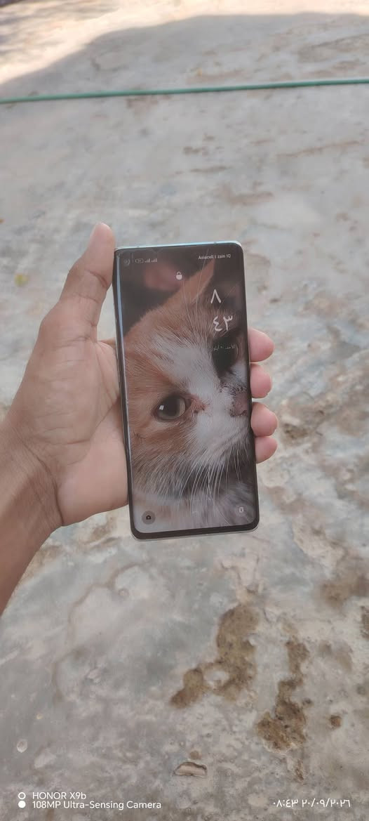 سلام عليكم جهاز OPPO Reno6 Pro5G اوبو رينو 6 برو فايف جي  جهاز يجنن الله شاهد بس ضهر مغلف وبي كسر بلكلاسه قليل كلش كامرة فول جهاز غني عن تعريف ببجي فريم90 جهاز راقي والله (مراوس او بيع شعندك نزل بالتعليقات

نص مكتوب في الصور:
- HONOR X9b
- 108MP Ultra-Sensing Camera
- ٠٨:٤٢ ٢٠/٠٩/٢٠٢٦
- HONOR X9b 108MP Ultra-Sensing Camera ٠٨:٤٢ ٢٠/٠٩/٢٠٢٦
- ٠٨:٤٣ ٢٠/٠٩/٢٠٢٦
- ColorOS 13.1 ColorOS الإصدار الرسمي حول الجهاز مساحة التخزين ٨٤,٧ غ.ب / ٢٥٦ غ.ب اسم الجهاز OPPO Reno6 Pro 5G الطراز CPH2247 المعالج Qualcomm Snapdragon 870 Octa-core سعة البطارية ٤٥٠٠ مللي أمبير في الساعة (نموذجية) حجم الشاشة ٦,٥٥ بوصة RAM ١٢,٠ غ.ب + ١٢,٠ غ.ب الكاميرات أمامية 32MP