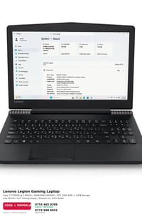 لينوفو ليجيون • i7-7700HQ • GTX 1050