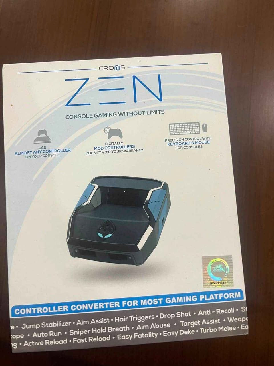 قطعه XIM APEX+ Cronus ZEN للبيع
ن ضاف اثنينهن
XIM APEX
ابيع كل وحدة على حدى او اثنينهن
تربط ماوس وكيبورد ع   Xbox او PS4/5
وكذالك Cronus ZEN تثبت الايم وتسوي عليها سكربتات جميع الاعاب تدعم بدون باند
الوحدة 100 و بيها مجال للشراي
تواصل رقم واتساب ماسنجر ***********
توصيل جميع المحافضات اكو
نضافة% 100 بغداد, العراق
