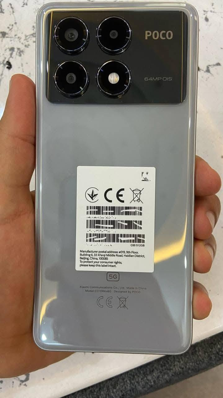 POCO X6pro 5G
المعالج Dimensity 8300 Ultra

الذاكرة 512GB

التخزين الداخلي 12GB+12

البطارية 5000MAH

الشاحن 67W من 0 لحد 100 ب45 دقيقة 

يشغل 120 FPS او فريم

ستريو سبيكر صوت محيطي 

الشاشة AMOLED 120Hz

السطوع 1200 شمعة 

الكامرات 64MB. 4K + مثبت بصري OIS 

 النضافة 100% بعدة بستيكر الشركة 

السعر 340 بي مجال او مراوس ب x7pro اوf7 وازيدك

مكاني البصرة 

***********

موجود واتساب
