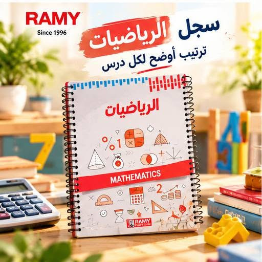 الدفتر اللي يحتاجه كل معلم مع كل بداية سنة دراسية! 
​سجلات تحضير الدروس من RAMY
 تجمع بين جمال التصميم
 وعملية التنظيم.
غلاف مخصص لكل مادة،
وتقسيم داخلي مريح يجعل عملية التحضير أسرع وأكثر ترتيباً.  
​ عُشّاق الجودة وأصحاب المكتبات:
نوفر لكم هذا المنتج الأساسي بكراتين الجملة وبأفضل هامش ربحي لمكتبتك!  
​📊 تفاصيل العرض:
​📦 سعة الكارتون: 36 سجل  
​🚫 ملاحظة: البيع بالجملة فقط  
​📲 تواصل معنا  وحجّز حصتك للموسم:
📍 العنوان: بغداد - شارع الرشيد / مقابل شارع المتنبي (قرب جامع الحيدر خانة)
📞 الهاتف: *********** | ***********

نص مكتوب في الصور:
- RAMY Since 1996 سجلات إحضار الدروس تصاميم مميزة لكل مادة
- RAMY Since 1996 سجل اللغة العربية لأن لكل درس أثر...
- RAMY Since 1996 سجل التربية الفنية مساحة للإبداع والتنظيم
- RAMY Since 1996 سجل الرياضيات ترتيب أوضح لكل درس
- RAMY Since 1996 سجل اللغة الإنجليزية خطوة أوضح نحو المستقبل