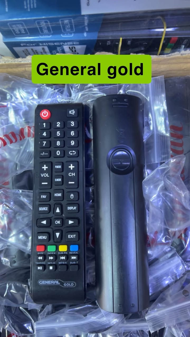 جميع أنواع أجهزة التحكم عن بُعد متوفرة بالجملة
أربيل ***********

نص مكتوب في الصور:
- Universal TV
- General gold
- اصلی جوکر ISTAR
- FAMILY
- Mediastar smart