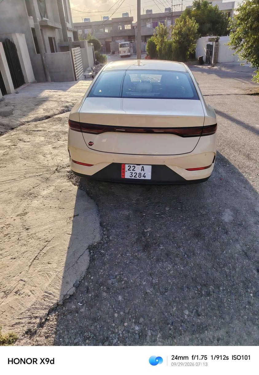 سلام عليكم
BYD QIN PLUS 2025
بۆ فرۆشتن 78000 ڕۆیشتووە سەیارەکە یەک بست pdr ە 
باقی هیچی نیە 
نرخ 160 مامەڵەیەکی کەم  
*********** أربيل, العراق

نص مكتوب في الصور:
- HONOR X9d 24mm f/1.75 1/25s ISO453 09/28/2026 18:25
- HONOR X9d 24mm f/1.75 1/940s ISO100 09/29/2026 07:12
- HONOR X9d 24mm f/1.75 1/912s ISO101 09/29/2026 07:13
- HONOR X9d 24mm f/1.75 1/649s ISO100 09/29/2026 07:13
- HONOR X9d 24mm f/1.75 1/926s ISO100 09/29/2026 07:13