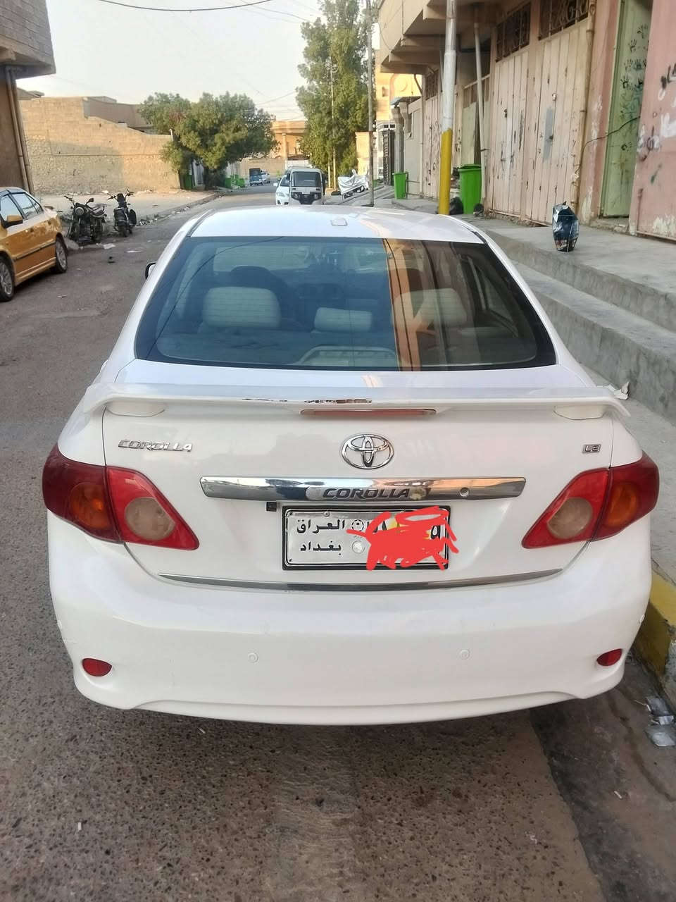 كورله موديل2009 وارد امريكي بيه صبغ 3 قطع 
حجم المحرك 1800 جديد 
رقم بغداد القديم سيارة بسمي 

يه تصليح جوه دبل شي بصيط 
مكان سيارة هيت سعر 87 وبيه مجال 
***********

