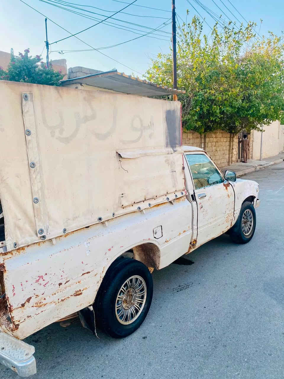 ‏السلام عليكم بيكم ￼ موديل 80 ￼ رقم نينوي وأصفر شاصي￼ ضخم تواير جديد شرط كير محرك بدايه نفخ بي قسام شرعي السعر 13رقم ***********.       ***********
￼
‏￼
