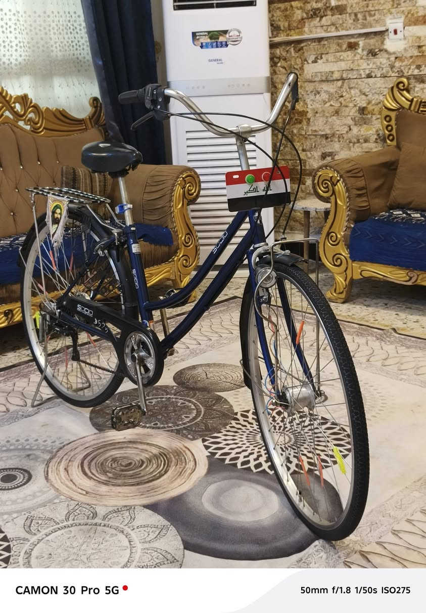 بايسكل ياباني حجم 27 كير 6 نمر حساس للبيع السعر 125 لاتصال (***********) العنوان بغداد الامين الثانية

نص مكتوب في الصور:
- CAMON 30 Pro 5G 50mm f/1.8 1/50s ISO275
- CAMON 30 Pro 5G 50mm f/1.8 1/50s ISO237