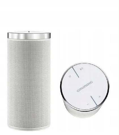 ماركة المانية

نص مكتوب في الصور:
- GRUNDIG FineArts MR 2000 Wireless Network Speaker صوت نقي .. في كل مكان تصميم أنيق .. أداء مميز وتقنيات حديثة Aus gutem Grund. GRUNDIG Wi-Fi اتصال لاسلكي بالشبكة Bluetooth تشغيل سهل من أي جهاز Spotify Spotify Connect دعم Multiroom يمكن ربط عدة سماعات معاً AUX 3.5mm مدخل صوت إضافي 4000mAh بظارية مدمجة حتى 4 ساعات تشغيل 20W RMS قوة صوت عالية الجودة
