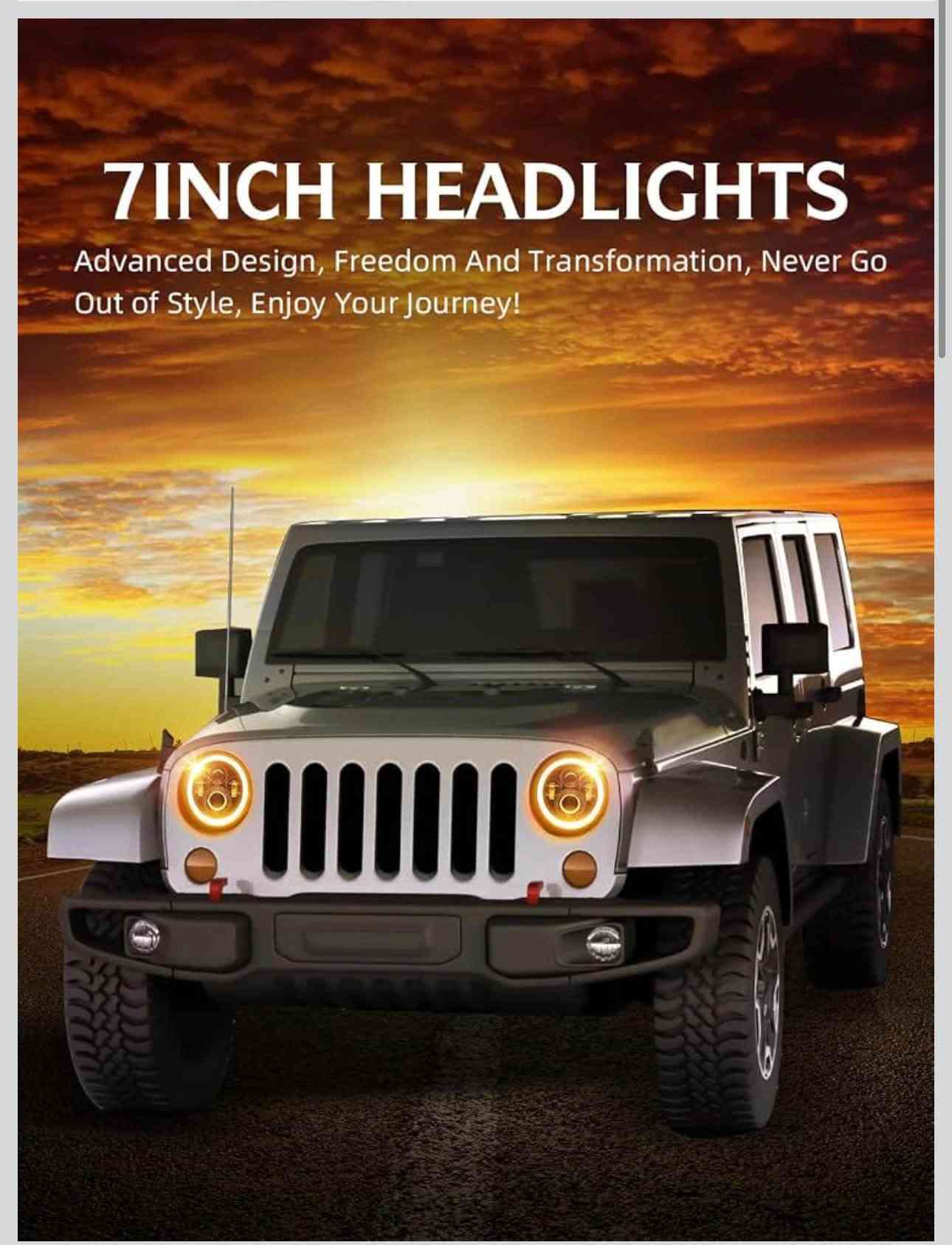لايتات • هامر وجيب • ٧ إنش LED