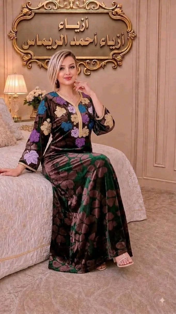 دشداشة نسائية • قديفة ثقيل • مقاسات L XL XXL