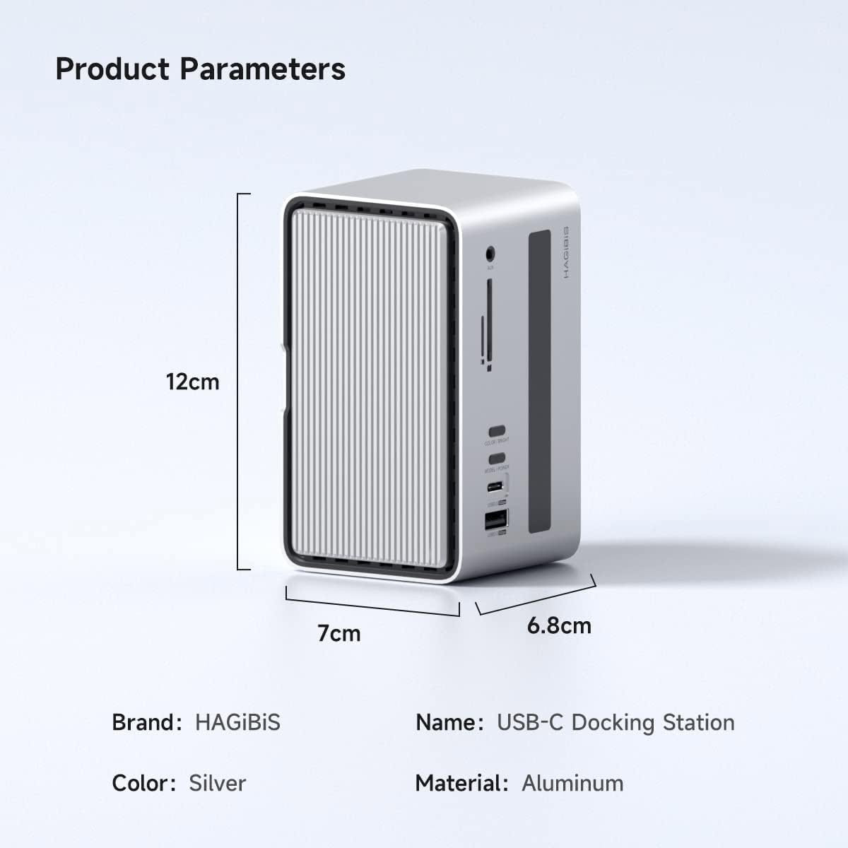 داكينج USB-C • M.2 NVMe • شحن ١٠٠ واط