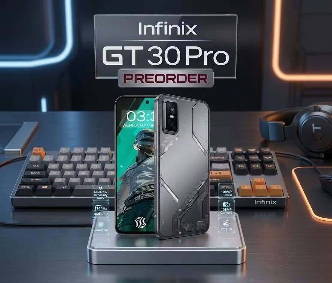 انفينيكس GT 30 برو • مفتوح من الكارتون • ملحقات كاملة