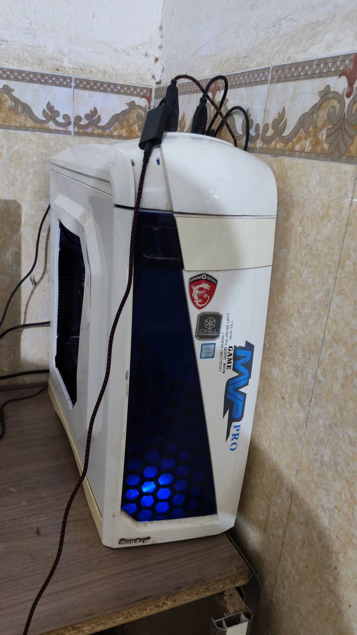 ادمن من رخصتك وافق
تجميعه pc للبيع مكفوله تجي تأخذها من باب البيت كامله مكمله تشغل كل الألعاب 
Inno3d 3x fan 6g
Mb. Msi b150
Psu 700
I5 5600
Ram ddr4 8g
Hdd 1t
مكاني واسط الكوت توصيل عندي بس بشرط يدفع عربون
سبب البيع اريد اشتري تجميعه حديثه
متواجد خاص
*********** واتس أيضا
