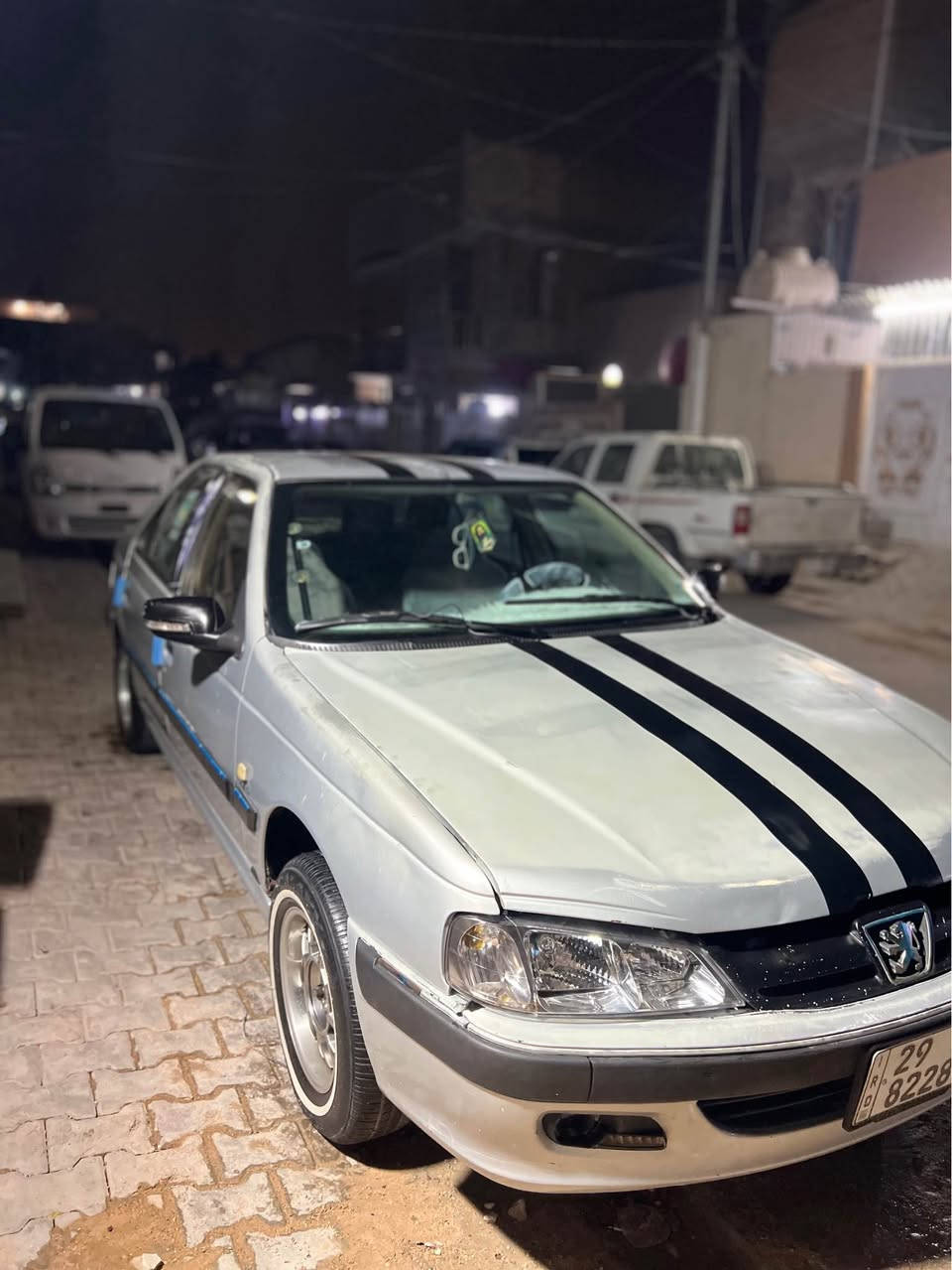بيجو بارص رصاصي
موديل ١٢ 
سنوية باسمي مشروع وطني ل٢٠٢٧
رقم انكليزي
مكينه وكير فول
حدادية ٨٠٪؜
كهربائيات شغالة
تخم تاير
ضربة بالجنطة بس
٤٠ وبيها مجال بسيط

راعي السيارة *********** النجف, العراق
