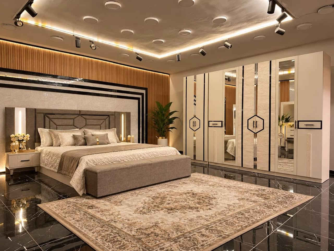 مرماريس المودرن • ١٠ قطع • سرير مخزن