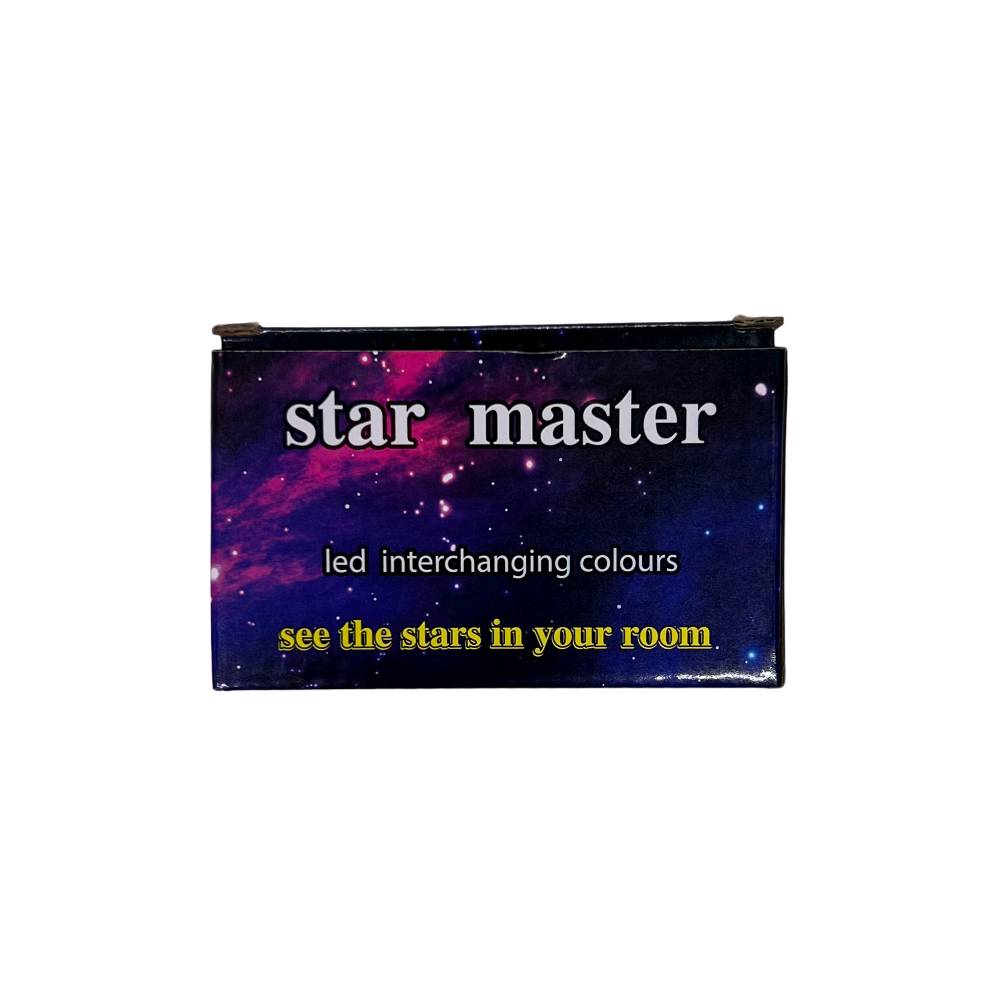 جهاز عرض النجوم Star Master LED متعدد الألوان

• جهاز عرض نجوم ميني يحاكي حقل النجوم ليمنحك أجواء سماوية داخل غرفتك.

• يعرض تأثير النجوم على الجدران والسقف داخل الغرفة.

• إضاءة LED بألوان متغيرة (Interchanging Colours).

• تصميم ميني مدمج وسهل الاستخدام.

• إصدار مطوّر من مصباح عرض النجوم LED.

• موفّر للطاقة ومصمم للاستخدام المستدام.

• النوع: Mini Projection of Star Field Simulation
• الإضاءة: LED متعددة الألوان
• الفئة: مصباح عرض نجوم (Star Projector Lamp)
• المزايا: سطوع عالي – عمر طويل – موفّر للطاقة – صديق للبيئة
