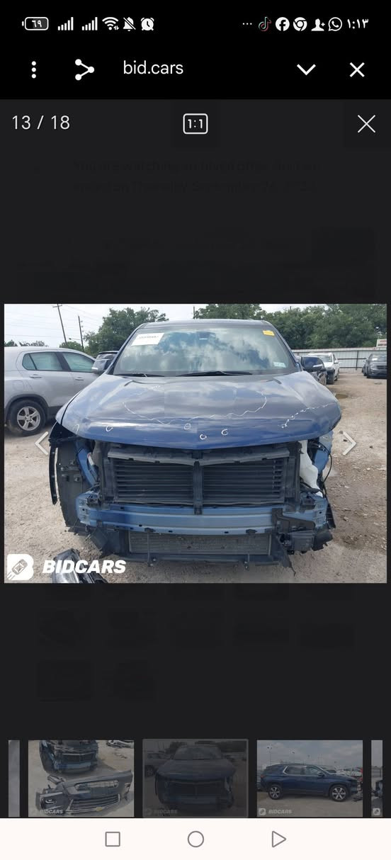 _وارد امريكي  للبيع 205$ موديل23 LT.. لا تخابر وتعبني وياك تعجبك تعال وشوف.. وبخدمتك
_لون نيلي  مميز 

_ ⚠️ضرر : حادثهه جاملغ امامي جهة السايق مبدل ... صور حادث بالمنشور 

 _ شواصي و الغود مكفوله

_محرك 6v مكفول 

_كير مكفول 

موصفات فول عدا فتحه  فئهLT

_خمس كامرات 5 ـــــ 360 درجه 📷

_كامره خلفيه أثناء قياده 📷

_رادار امامي خلفي جانبي ⚠️

_تنبيه هتزاز في الكشن استشعار رادارات⚠️

_كاميرات جانبيه خلفيه اماميه 📷

_ خمس بصمات ابواب  

_ويل لون سلفر مميز 

 _ دبل جنطة + فتح بثلاث وضعيات ( بصمه _ ودكمه _ واستشعار عند الاقتراب ) 

 _رادار امامي _رادار خلفي _رادار جانبي _توقف ذاتي

_هندبريك دكمه 

_تبريد ثلاث قطع : 

_  مقاعد تدفئه عدد 2

_كراسي جلد مميز منفصل vip

_شاشه قاصه

 _مثبت سرعه

 _تحكم استيرن + تدفئه استيرن + استيرن كهرباء 

_ تحديد مسار +تشغيل عن بعد 

_جنطه كهرباء (هايدروليك )

 _ مرايات كهرباء شفط + تحكمات 

_كشنات كهرباء  

_ تحديد نقاط عمياء

_سماعات Bose دمام +مضخم فول صوت 

_*سياره جديده رقم نجف 

_تحول ثاني يوم بأسم المشتري 

سياره جديده بمعنى الكلمه  

 *السعر_ اتصال او تواصل واتساب لمعرفه باقي تفاصيل  

مكان الديوانية.. والله مو سعرهه بس محتاج نقد.. بالعافية

الاستفسار الاتصال ‏‪***********

نص مكتوب في الصور:
- 15 / 18 bid.cars
- bid.cars
- 2 / 18
- 1:1
- BIDCARSO
- 1 / 18 bid.cars BIDCAR
- 17 / 18 bid.cars BIDCARC 360
- 13 / 18 bid.cars BIDICARS
- 12 / 18
- "September" : الإنجليزية
- سبتمبر
- september
- 1 september
- Sept..." : الإنجليزية
- bid.cars 14 / 18 1:1 BIDVARS
- You are watching archived offer. Auction ended on Thursday, September 26, 2024. Thursday, September 26, 2024 17 Photos 360 360° bid.cars Bidding Vehicle information
- bid.cars You are watching archived offer. Auction ended on Thursday, September 26, 2024. Thursday, September 26, 2024 17 Photos 360 360 Bidding Vehicle information