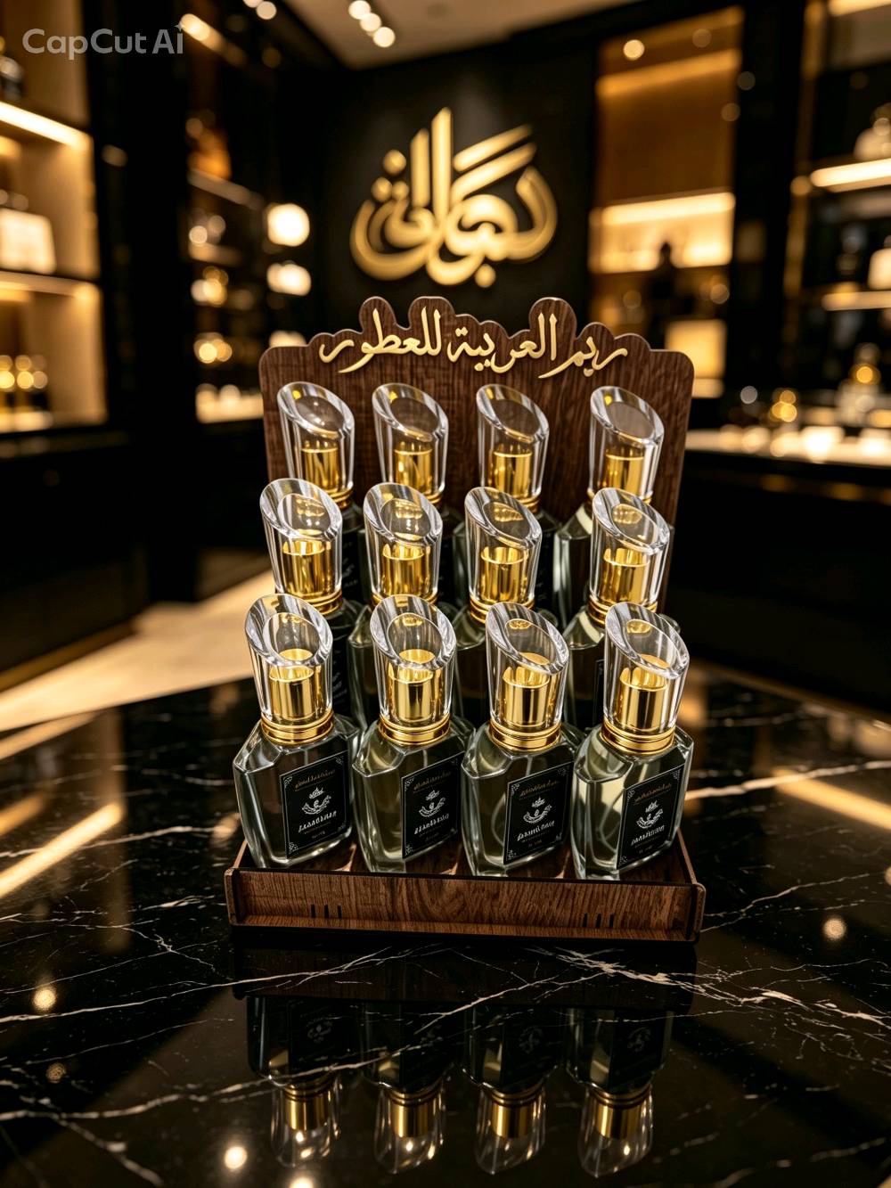 عطور مركزه • ٤ نكهات • ستاند مجاني