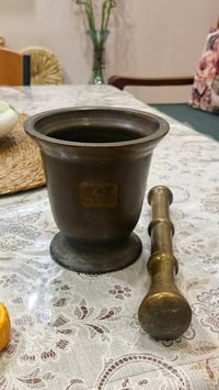هاون نحاسي • مدق أصلي • تراثي