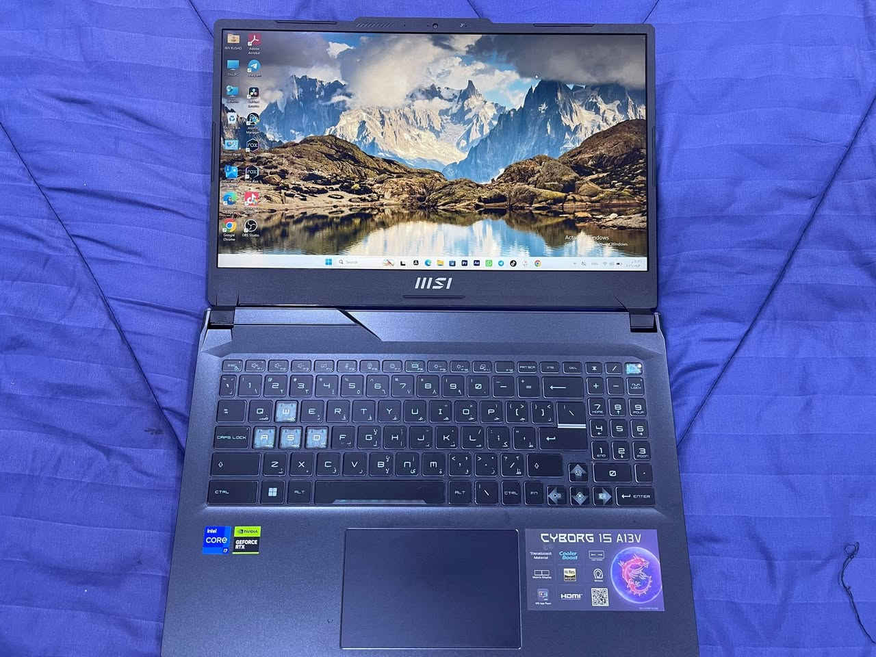 لابتوب للبيع
Msi Cyborg 15 A13V
Cpu Cor i7 13700H
Ram 16G DDR5
Hard 512 ssd
RTX 4050 6G 
السعر 1200 وبي مجال للشراي 
*********** للاستفسار واتس

